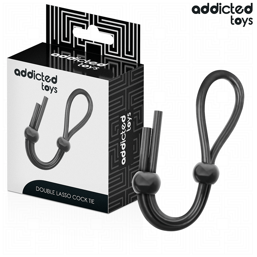 img_209006_476dac23150a3c3b8aa243ff765d92e4_1.png ADDICTED TOYS - CUERDA SILICONA PARA EL PENE DE LAZO DOBLE