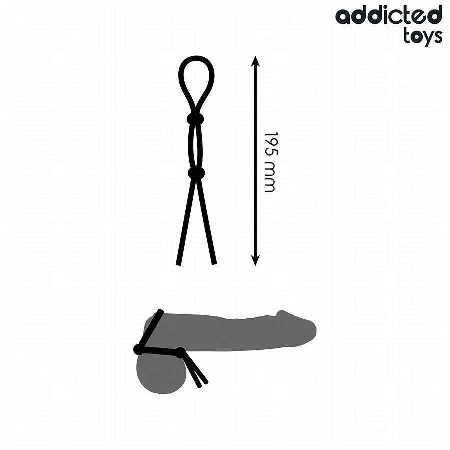 img_209010_d86844f5d8b4b27404ca7a35af5f583d_1.png ADDICTED TOYS - CUERDA SILICONA PARA EL PENE DE LAZO DOBLE