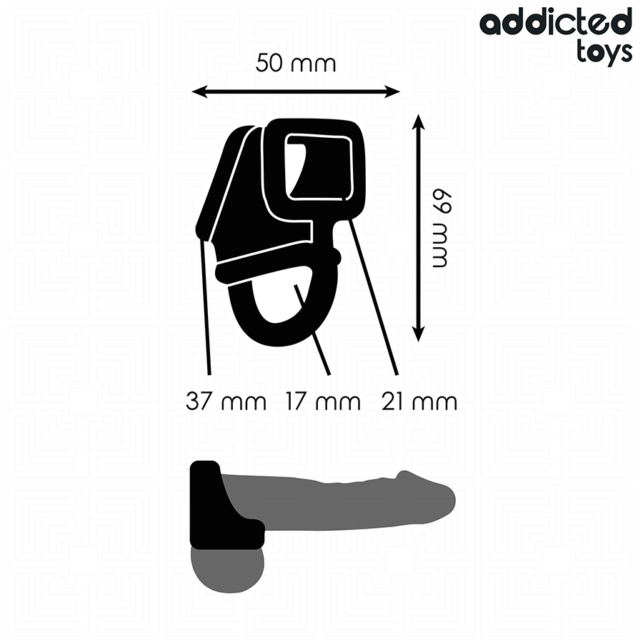 img_209054_92383b5125882cde7577a11a23003c73_1.png ADDICTED TOYS - ANILLO JAULA PARA EL PENE