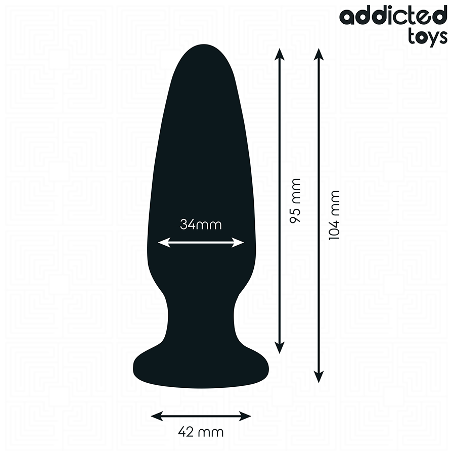 img_209079_71315db2358ebbfaabaa75c01ab1d414_1.png ADDICTED TOYS - PLUG ANAL CON JOYA SILICONA TALLA M 10,4 CM