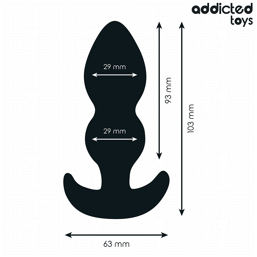 img_209090_53753218edf4eb44f10455a8830353ea_1.png ADDICTED TOYS - PLUG ANAL SILICONA TALLA S 10,3 CM