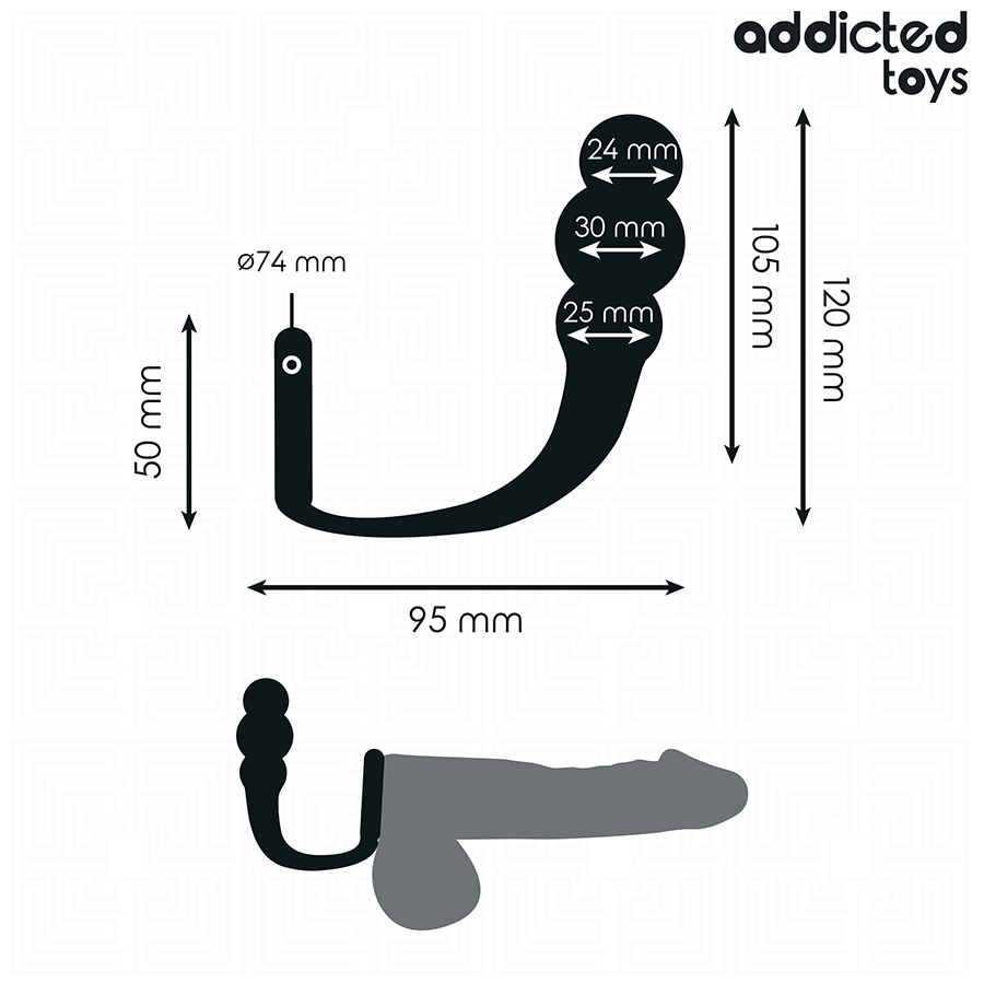 img_209129_1487c4805e37f10c15e8fabcfafde8bf_1.png ADDICTED TOYS - PLUG ANAL CON ANILLO SILICONA MODELO 1