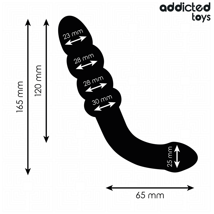 img_209167_06f299a42bcc5a8d0686202dafd32f11_1.png ADDICTED TOYS - MASAJEADOR ANAL DOBLE SILICONA 16,5 CM