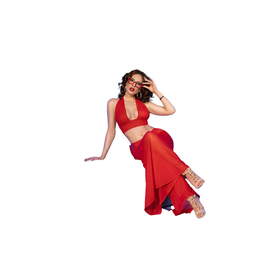 img_209236_1d22061849dfd9f1178d55a108202e79_1.jpg CHILIROSE - CR  4857 SET TOP Y PANTALONES ROJO TALLA S