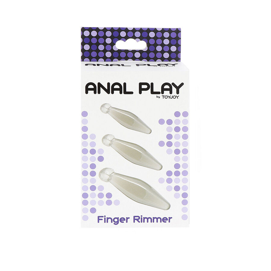 TOYJOY - ANAL PLAY RIMMER DE DEDO 3 PIEZAS TRANSPARENTE