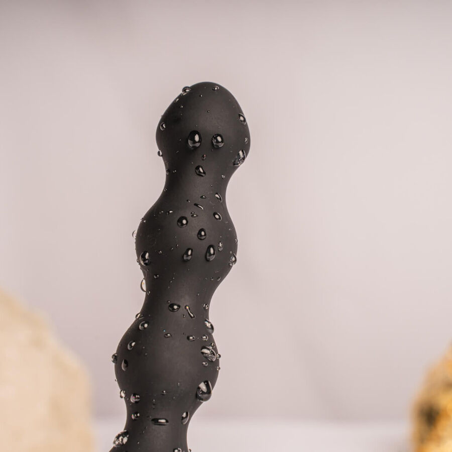 img_211072_be9f6c87d07e2f81ea754b1cf801b871_1.jpg ROCKS- OFF - PETITE SENSATIONS PEARLS PLUG ANAL VIBRADOR NEGRO