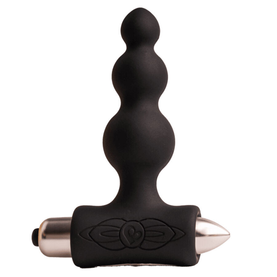 img_211079_d029257625dcb98394c20b192a18cb32_1.jpg ROCKS- OFF - PETITE SENSATIONS BUBBLES PLUG ANAL VIBRADOR NEGRO