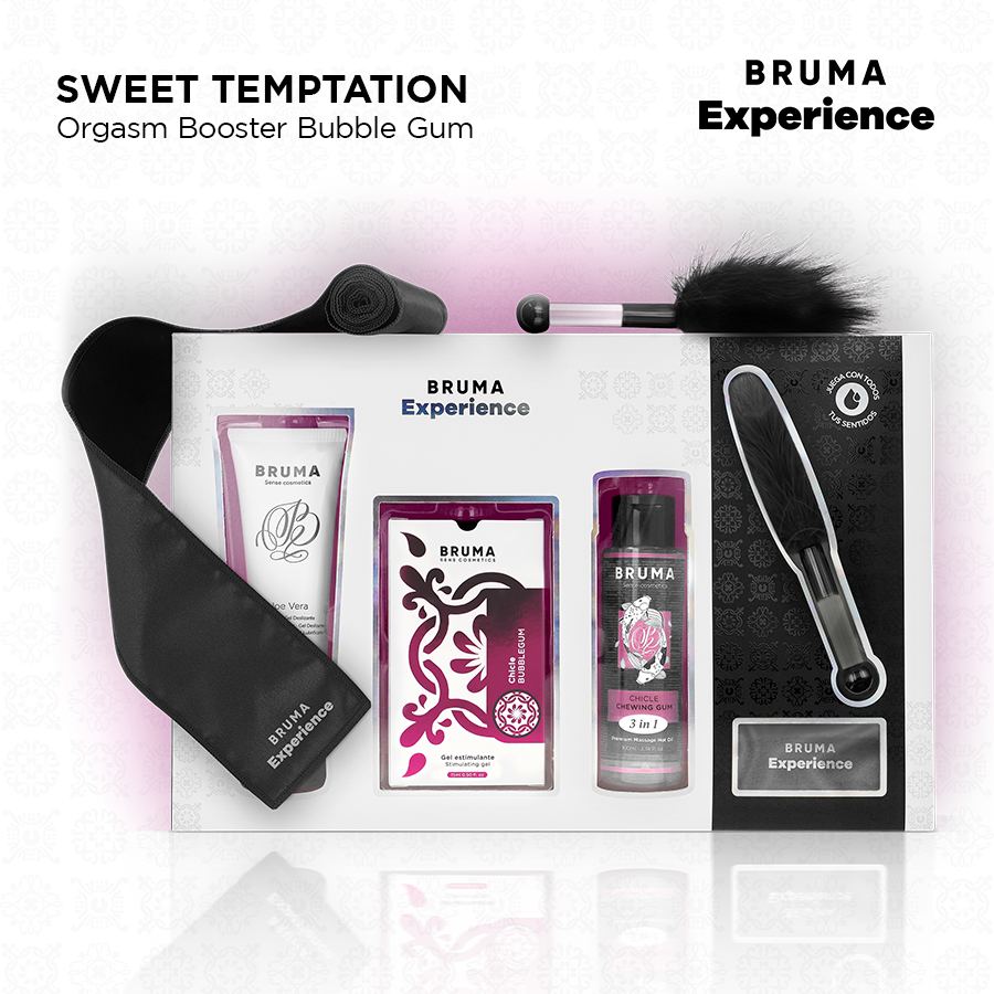 img_211258_2834b0c3876ba63eddcf65ae7bf31c80_1.png BRUMA XPERIENCE - KIT TENTACIÓN DULCE CHICLE CON POTENCIADOR DE ORGASMOS