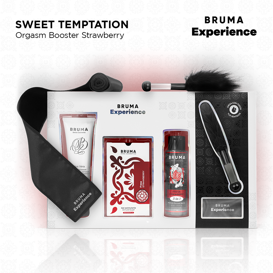 img_211260_b439684a311f94a9b1016722316693c4_1.png BRUMA XPERIENCE - KIT TENTACIÓN DULCE FRESA CON POTENCIADOR DE ORGASMOS