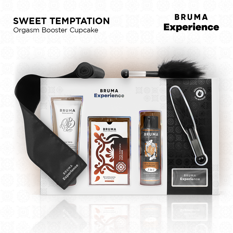 img_211266_16ef8028873c4859a3ec0e9e33544e52_1.png BRUMA XPERIENCE - KIT TENTACIÓN DULCE TARTA AMERICANA CON POTENCIADOR DE ORGASMOS