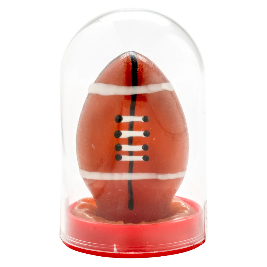 img_211643_54c4d9aacdb8db2dc6553450a10e1239_1.jpg CONDOMERIE - PRESERVATIVO DECORATIVO PINTADO A MANO PELOTA DE RUGBY