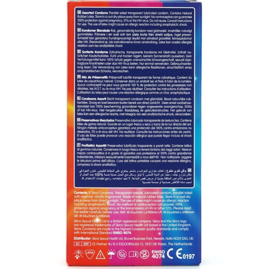 img_213398_22fb58d6156dc549f357ffdacce5b195_1.jpg SKINS - SURTIDO PRESERVATIVOS PREMIUM PACK 8