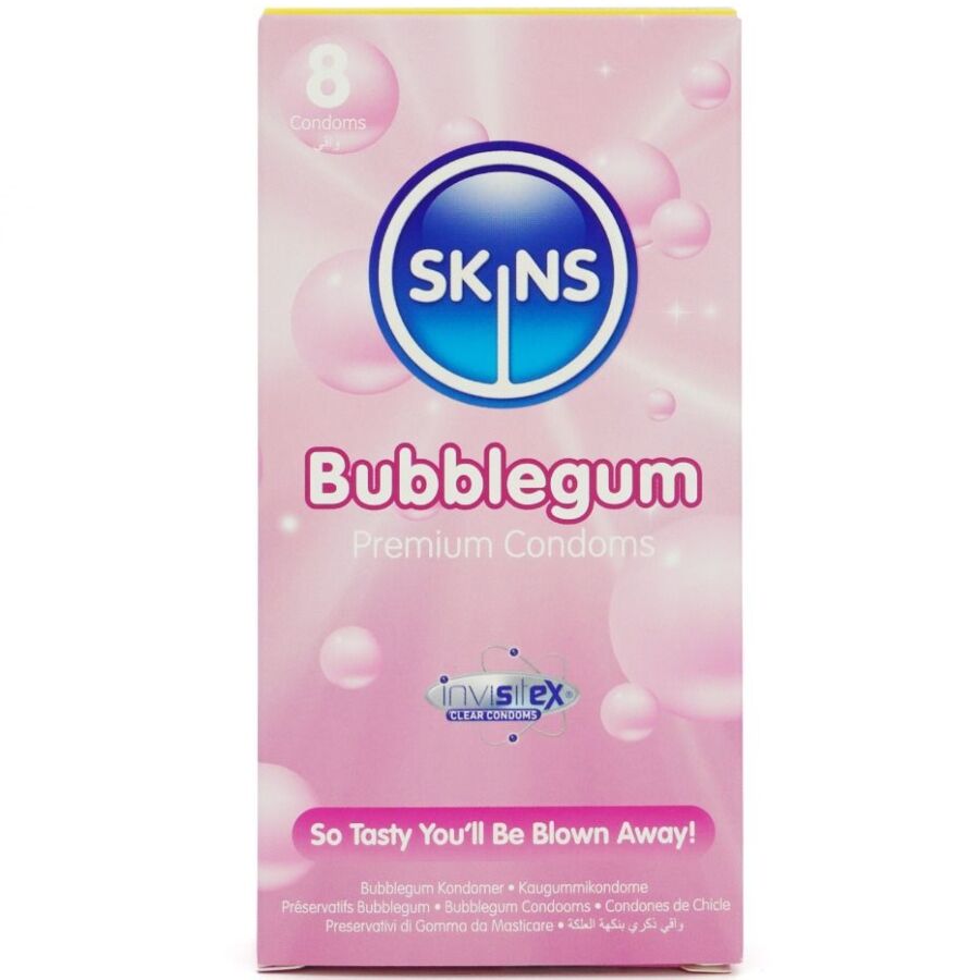 img_213445_a16db3086be61f3f0df9e20458a299c2_1.jpg SKINS - PRESERVATIVOS PREMIUM SABOR CHICLE PACK 8