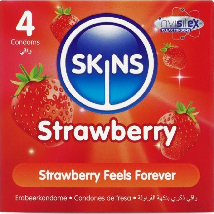 img_213453_0a06b312d8d93b670a3de92a4da0f696_1.jpg SKINS - PRESERVATIVOS PREMIUM SABOR FRESA PACK 4