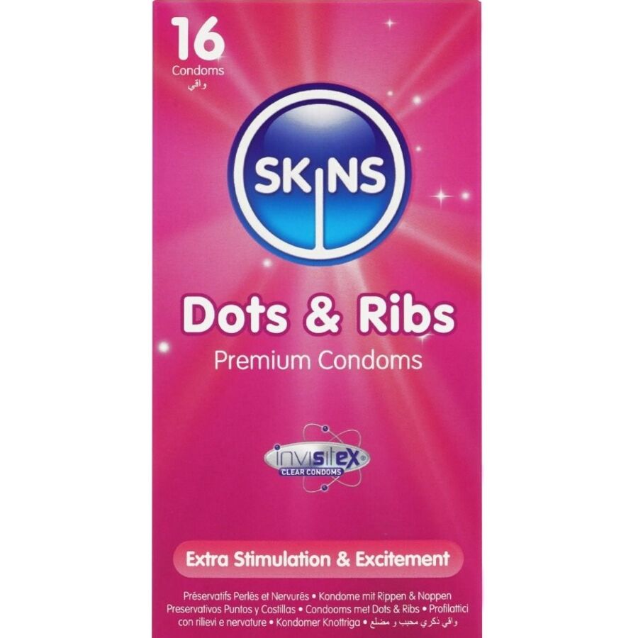 img_213472_8d8d6269ba0e5f8a05645defbb3bf633_1.jpg SKINS - DOTS  RIBS PRESERVATIVOS PREMIUM PACK 16
