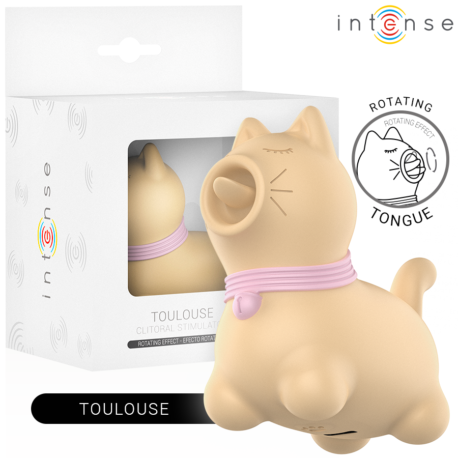 img_213784_6618c4b58bd41062db23e46da9672159_1.png INTENSE - TOULOUSE ESTIMULADOR CON LENGUA ROTATIVA 360 AMARILLO