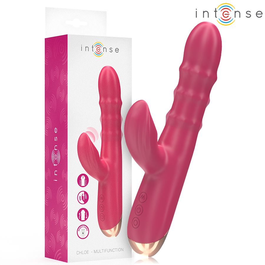 img_214013_f87c28176681abddc84dced918be0989_1.png INTENSE - CHLOE VIBRADOR MULTIFUNCIÓN 3 EN 1 ROJO