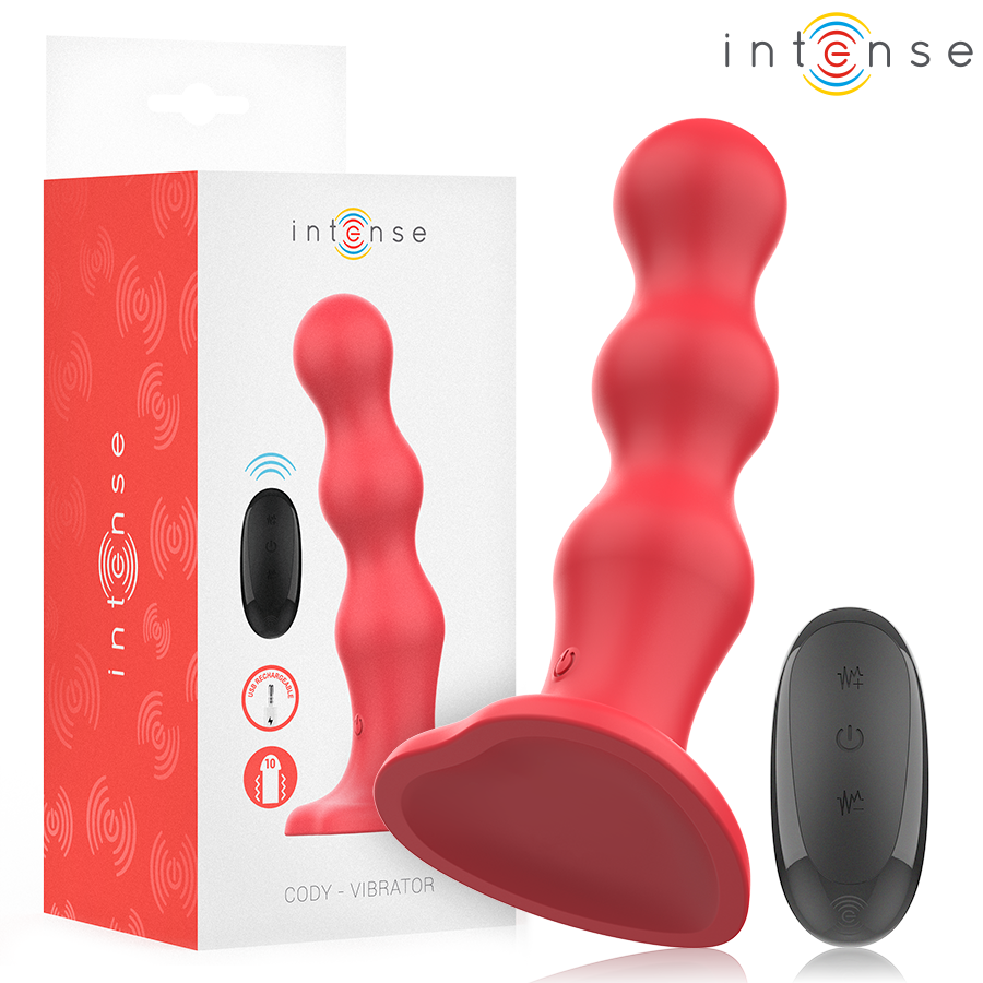 img_214083_72074e1118cac53e9894384be0f98a30_1.png INTENSE - CODY VIBRADOR CON VENTOSA ROJO CONTROL REMOTO