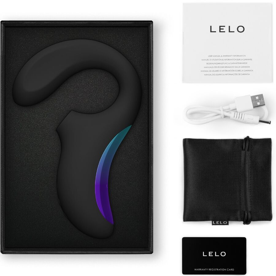 LELO - ENIGMA WAVE MASAJEADOR TRIPLE VIBRACIÓN NEGRO