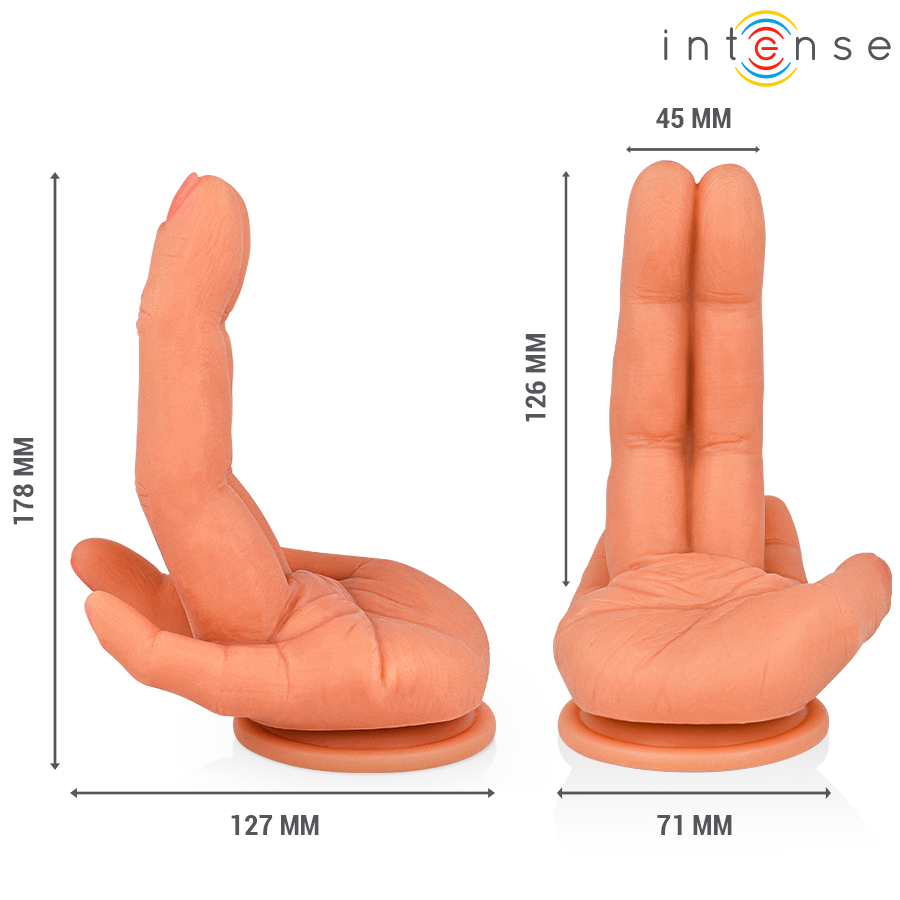 INTENSE - LEELA ESTIMULADOR PUNTOG MANO FLEXIBLE 12,6 CM