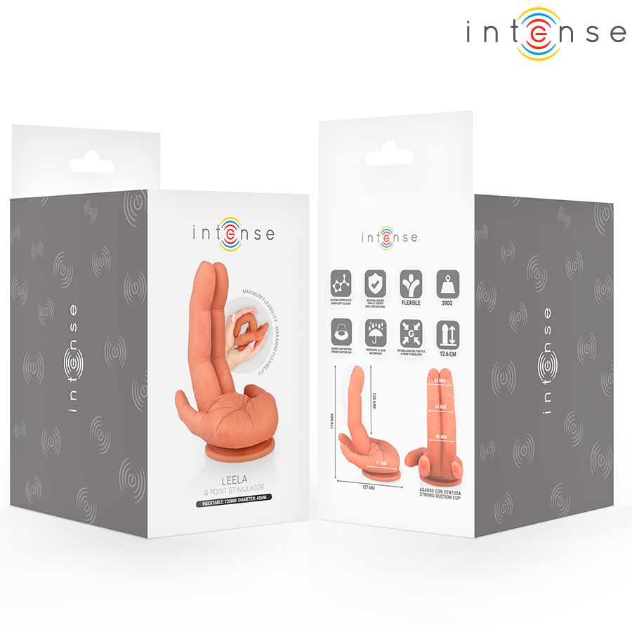 INTENSE - LEELA ESTIMULADOR PUNTOG MANO FLEXIBLE 12,6 CM