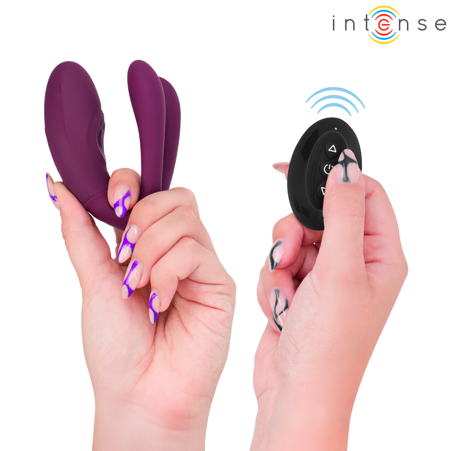 INTENSE - SANDRA VIBRADOR  ESTIMULADOR DE PINZAS CON GOLPETEO CONTROL REMOTO