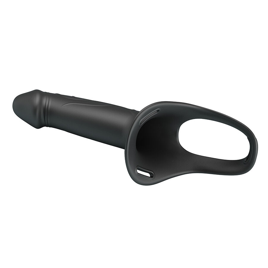 PRETTY LOVE - LANDON STRAP-ON CON VIBRACIÓN NEGRO