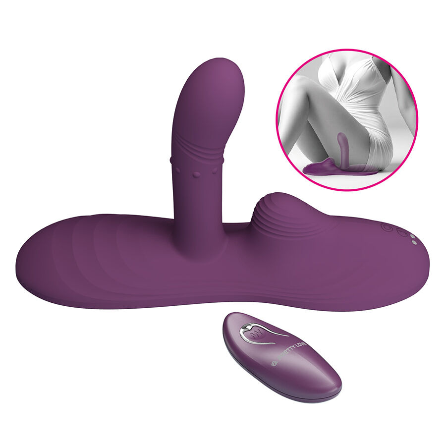 PRETTY LOVE - LUKA SIT-DOWN VIBRADOR CON EFECTO CALOR Y CONTROL REMOTO