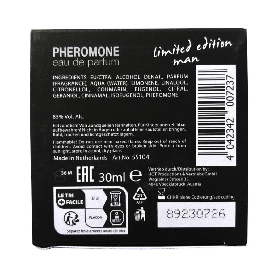 HOT - PHEROMONE PERFUME DUBAI EDICIÓN LIMITADA HOMBRE 30 ML