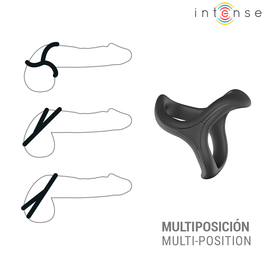 img_220974_5aad00544811c5d606df54891d918ce9_1.png INTENSE - ALFIE ADJUSTABLE TRIPLE PENIS RING MODEL 6