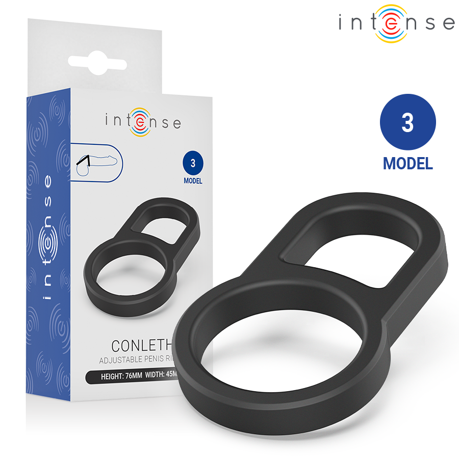 img_220991_a1b6fb6f443de52640d3eaf1ec9e8a2d_1.png INTENSE - CONLETH ADJUSTABLE DOUBLE PENIS RING MODEL 3