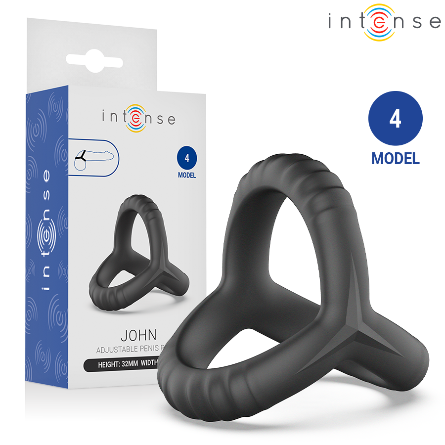 img_221097_70f2b4e98d0d1f7d10c316ed2e70a812_1.png INTENSE - JOHN ADJUSTABLE TRIPLE PENIS RING MODEL 4