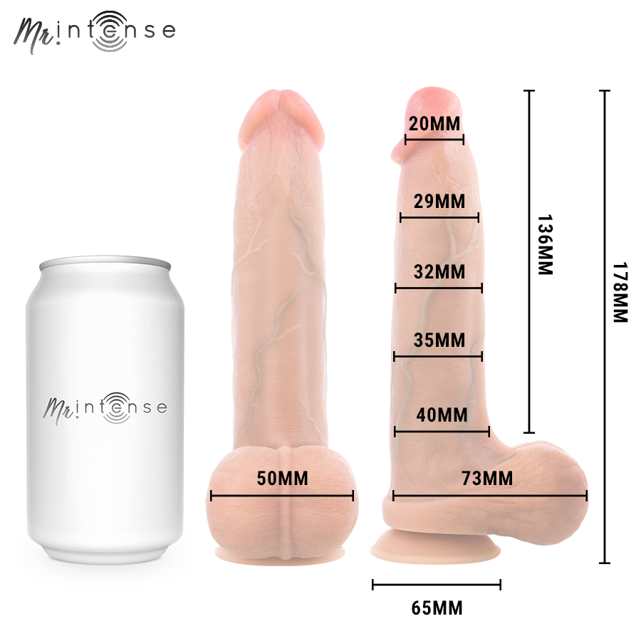 img_221580_f9c8a46158261242aac483fed7131b93_1.png MR INTENSE - BRUCE S SILICONE DILDO WITH TESTICLES 17.8 CM -Ø- 4 CM