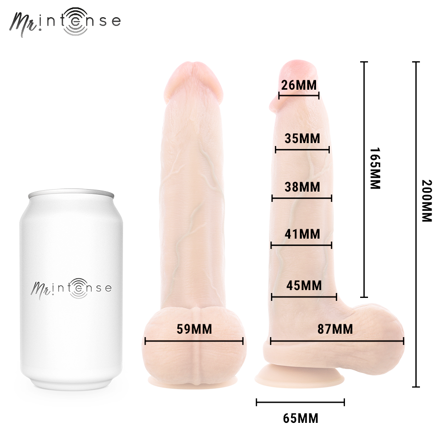 img_221588_346dea92965c4b375befd1320c8e8314_1.png MR INTENSE - BRUCE M SILICONE DILDO WITH TESTICLES 20 CM -Ø- 4.5 CM