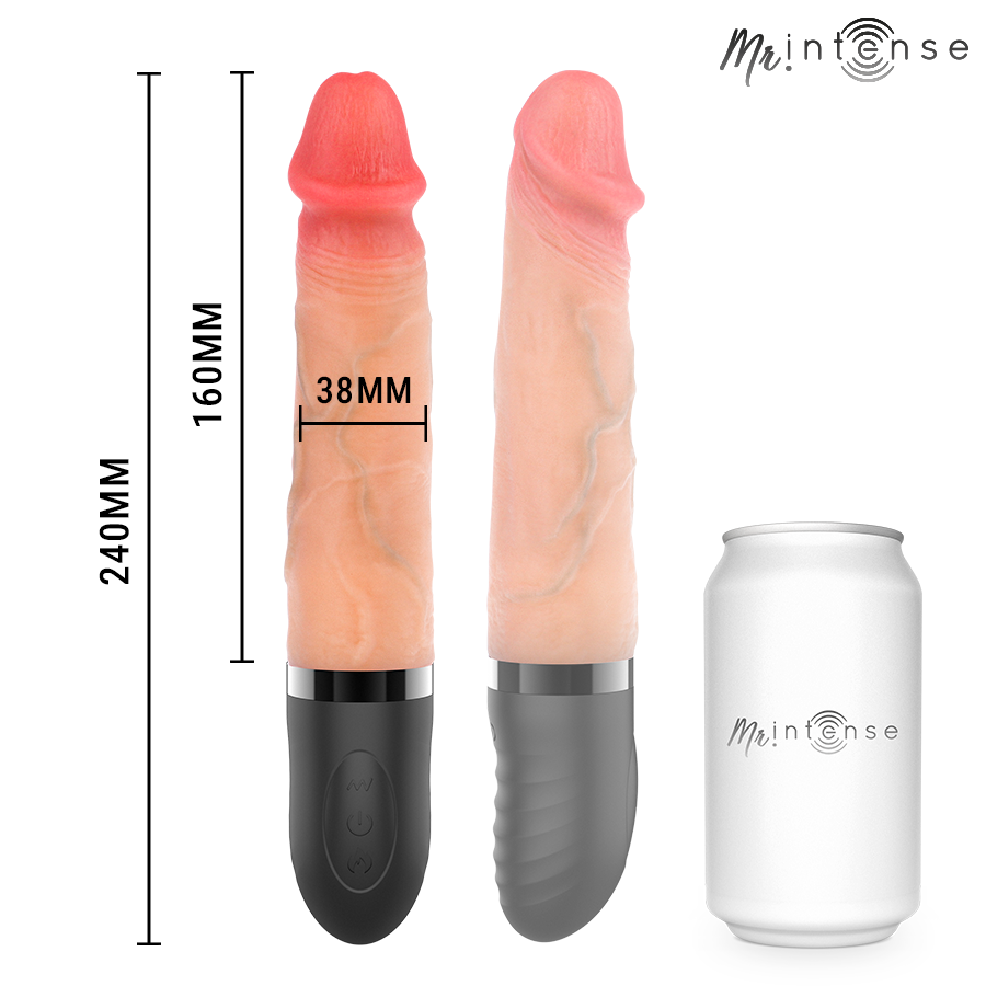 MR INTENSE - JEAN UPDOWN VIBRATOR WITH HEAT EFFECT 24 CM -Ø- 3.8 CM