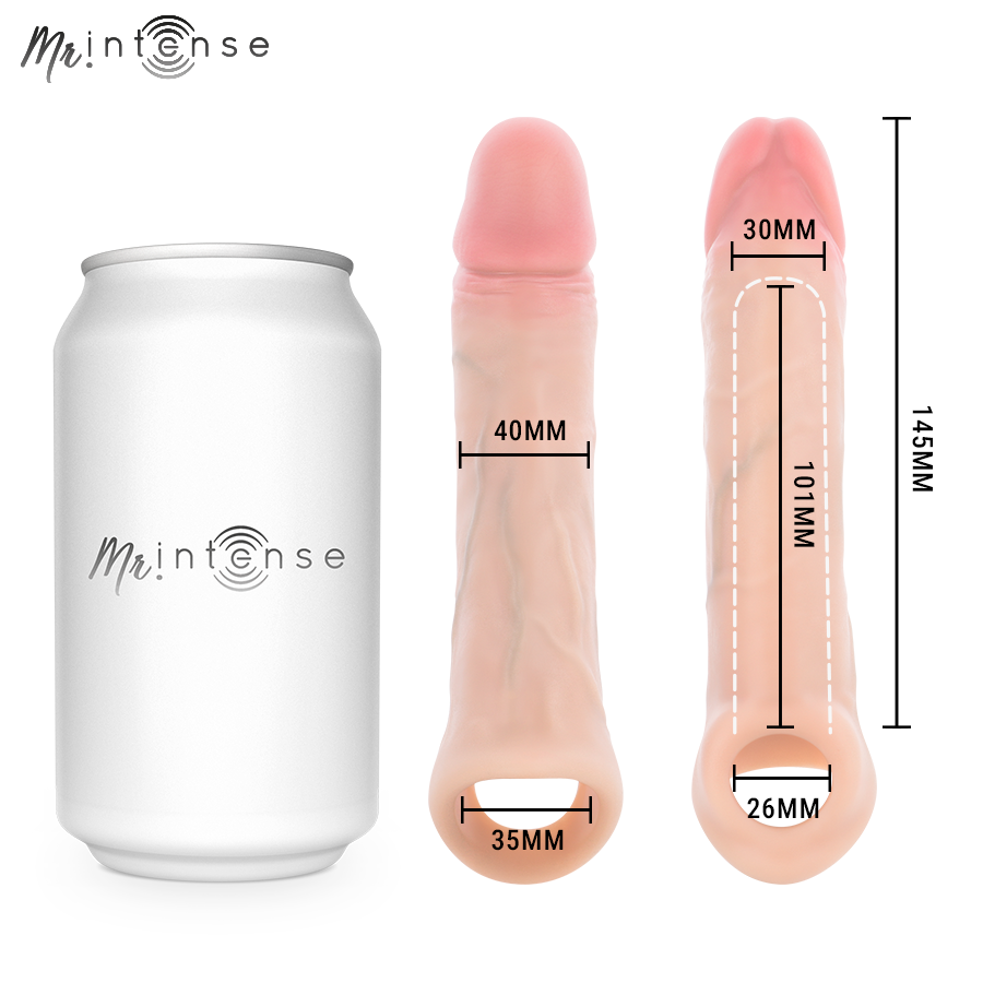 img_221700_1d0160445e11b503397dbaf0e7baa3af_1.png MR INTENSE - SIMON M SILICONE PENIS SLEEVE 14.5 CM -Ø- 4 CM