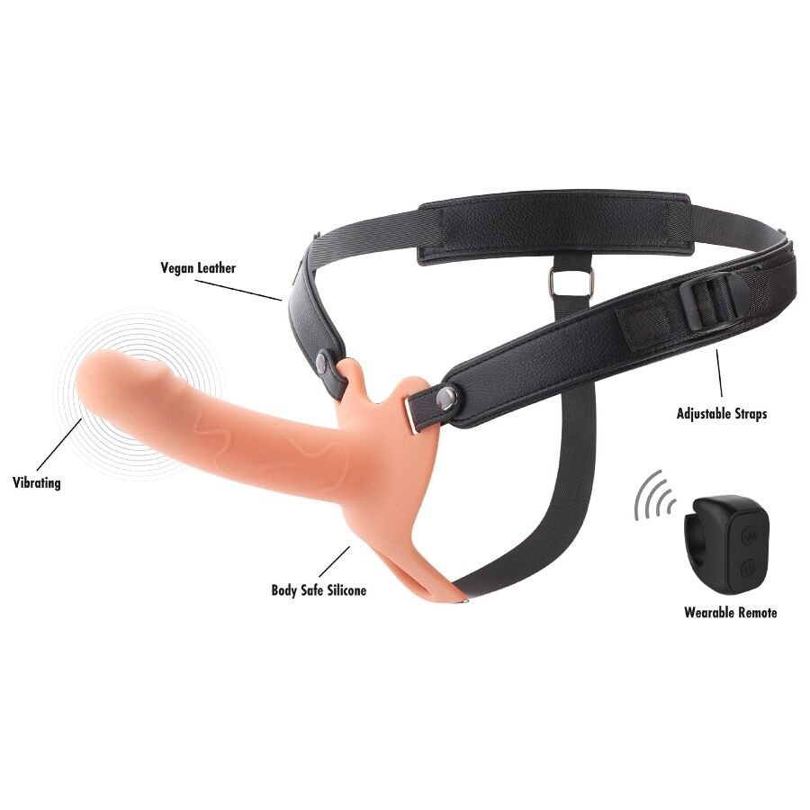 img_222723_2b0187bd2f7104b6f2402329a63b58d2_1.jpg HIDDEN DESIRE - INFERNO STRAP-ON FUNDA PARA PENE CON VIBRACIÓN 16 CM