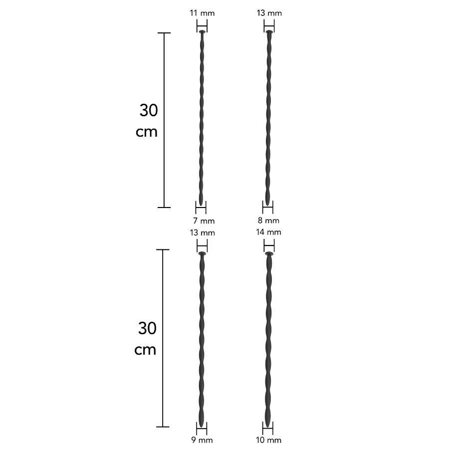 img_223213_303efc6a21bde178aa5e5e8d4b9facd6_1.jpg HIDDEN DESIRE - EXTREME ADVANCED SET DE DILATADORES DE URETRA 4 UDS