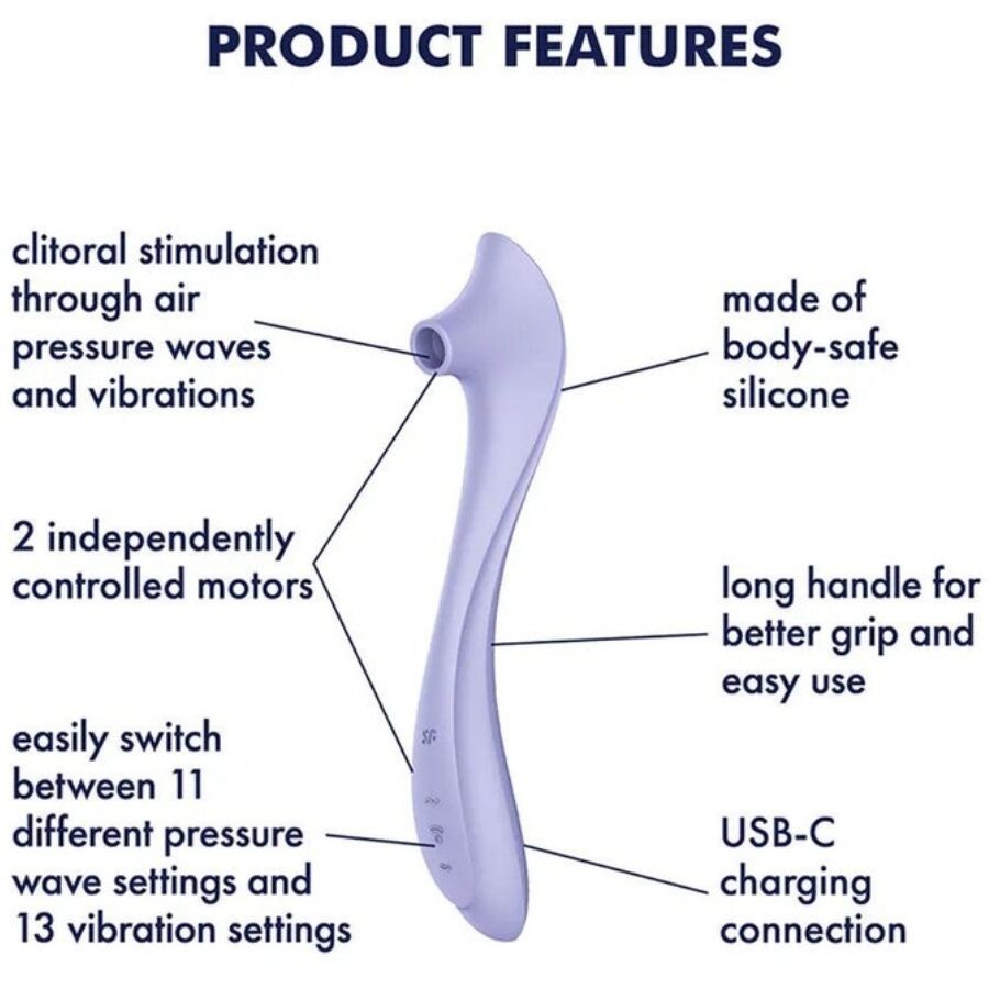 SATISFYER - EASY LOVER VIBRADOR  ESTIMULADOR AIR PULSE