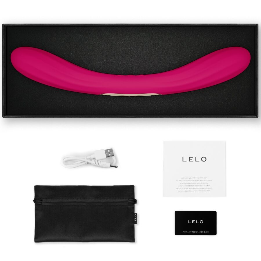 LELO - BOOMERANG DOUBLE ENDED VIBRATOR CERISE