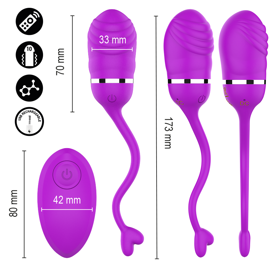 img_223825_5a20a2f0879397986f99f61388e6e8fb_1.png INTENSE - SOOKIE REMOTE CONTROL VIBRATING EGG PURPLE