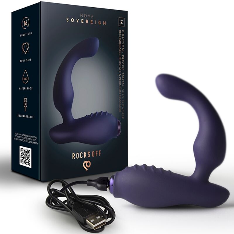 img_224627_941426d38f12e88271029106c3f4a933_1.jpg ROCKS-OFF - NOVA SOVEREIGN RECHARGEABLE PROSTATE PERINEUM MASSAGER 16 FUNCTION BLUE