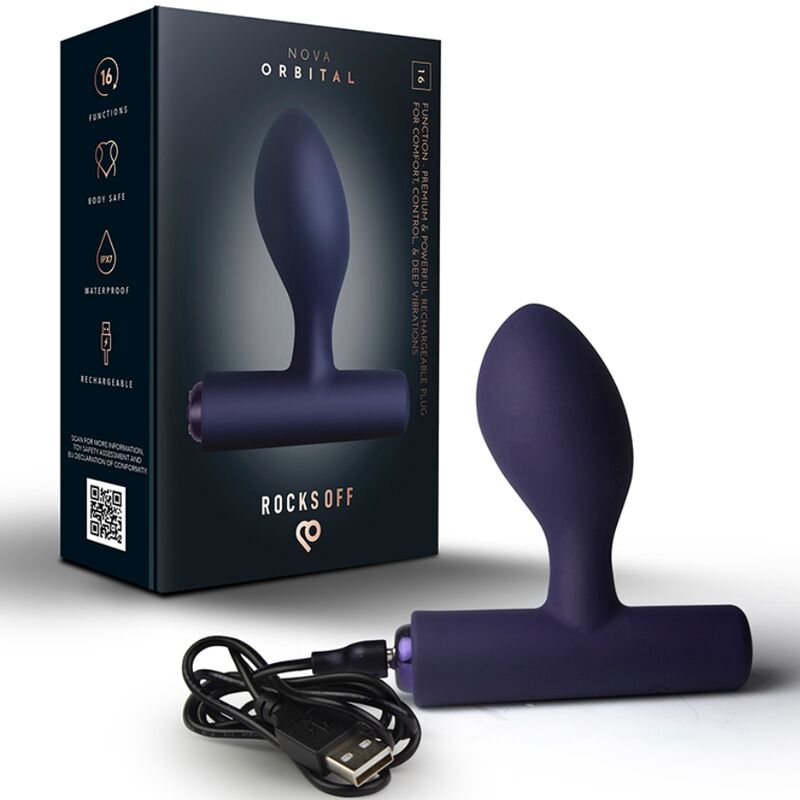 img_224649_00ff63c908840d301ad48bc3ab3f8df0_1.jpg ROCKS-OFF - NOVA ORBITAL RECHARGEABLE PREMIUM POWERFUL ANAL PLUG 16 FUNCTION BLUE
