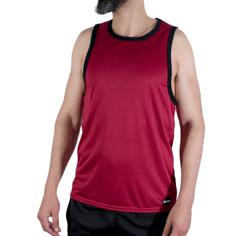 img_224765_e57152ccc281b232b46c9cc6ab99df7c_1.png MACHO - CMV003 MAROON GYM T-SHIRT S/M