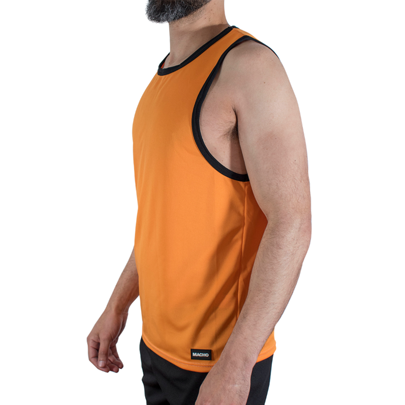 img_224770_11c1b739a06adc61091a7a55e8a18a0f_1.png MACHO - CMV005 ORANGE GYM T-SHIRT S/M