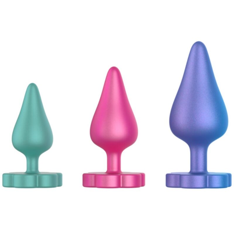 img_225045_ab2876a7ee8084351e186dc3ba763d41_1.jpg ROMP - LUSTER ANAL TRAINING KIT S/M/L WITH FLOWER-SHAPED BASE