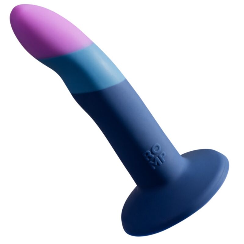img_225244_169d5135e36bc288225909ca28a431c5_1.jpg ROMP - PICCOLO HARNESS + SILICONE DILDO WITH TRICOLOR SUCTION CUP 14 CM