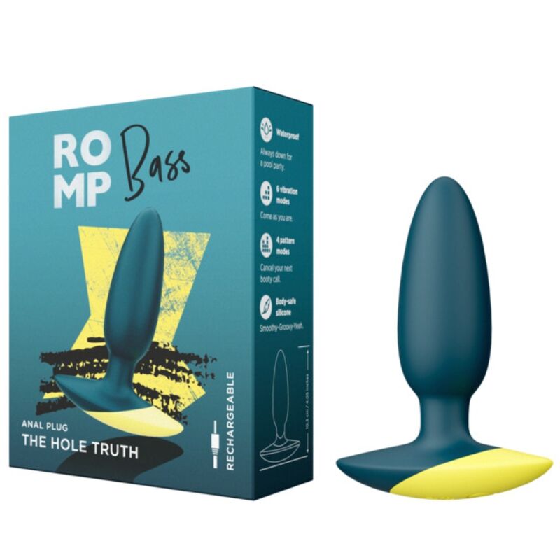 img_225299_de381df1105fdbb2d7fa7286538ce634_1.jpg ROMP - BASS PLUG ANAL VIBRATOR 10 CM GREEN
