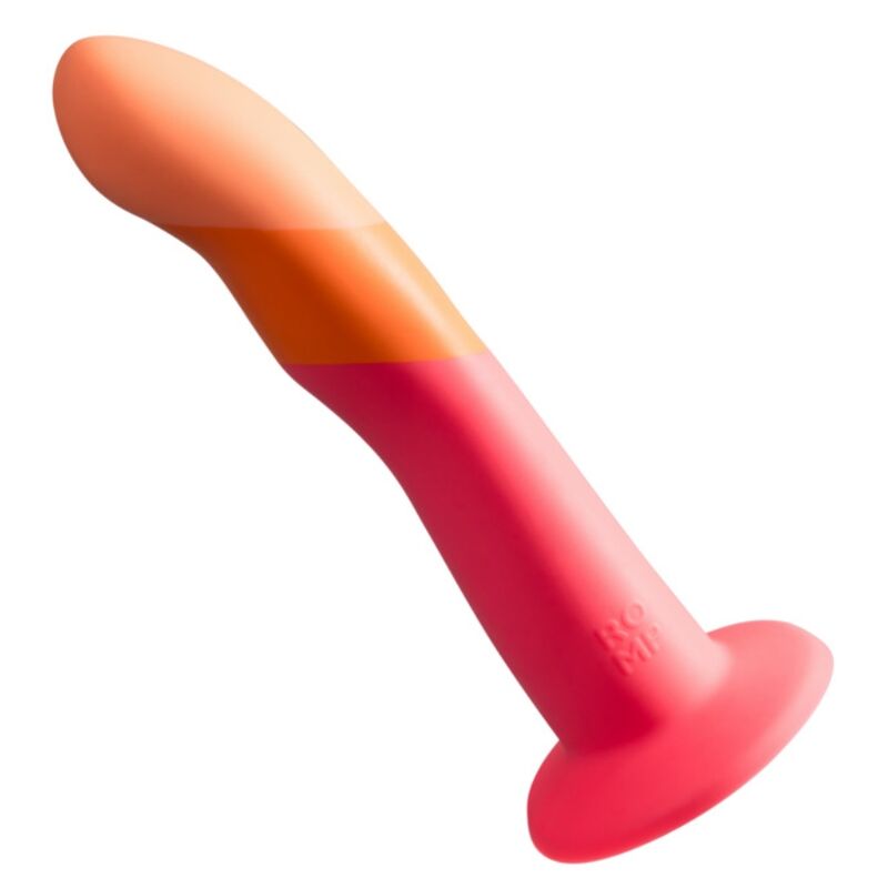 img_225310_d125443781f047c3045130b280216abb_1.jpg ROMP - DIZI SILICONE DILDO WITH SUCTION CUP TRICOLOR 18 CM