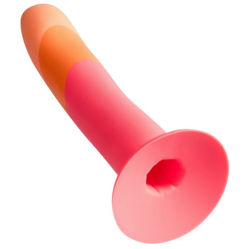 img_225313_9fae474ae9da6a01c2bcb55db4407763_1.jpg ROMP - DIZI SILICONE DILDO WITH SUCTION CUP TRICOLOR 18 CM